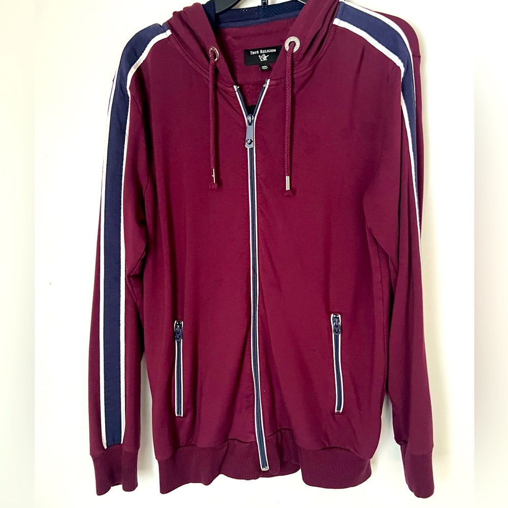 Mens True Religion Full Zip Hoodie - Size: Medium